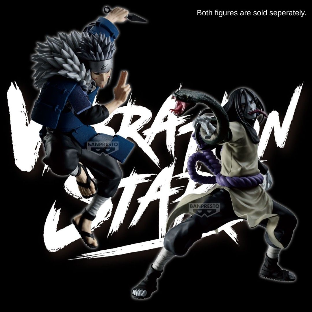 Naruto Shippuden Vibration Stars - Tobirama Senju & Orochimaru - A Tobirama Senju Figure by Banpresto -Banpresto - India - www.superherotoystore.com