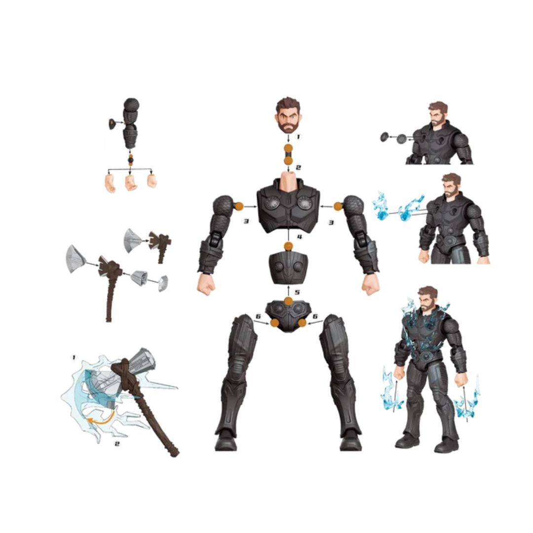 Marvel Hero - Thor Championclass Marvel Infinity Saga 73921 Model Kit By Blokees