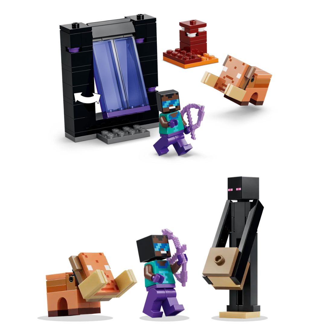 Minecraft Nether & End Portal Journey By Lego -Lego - India - www.superherotoystore.com