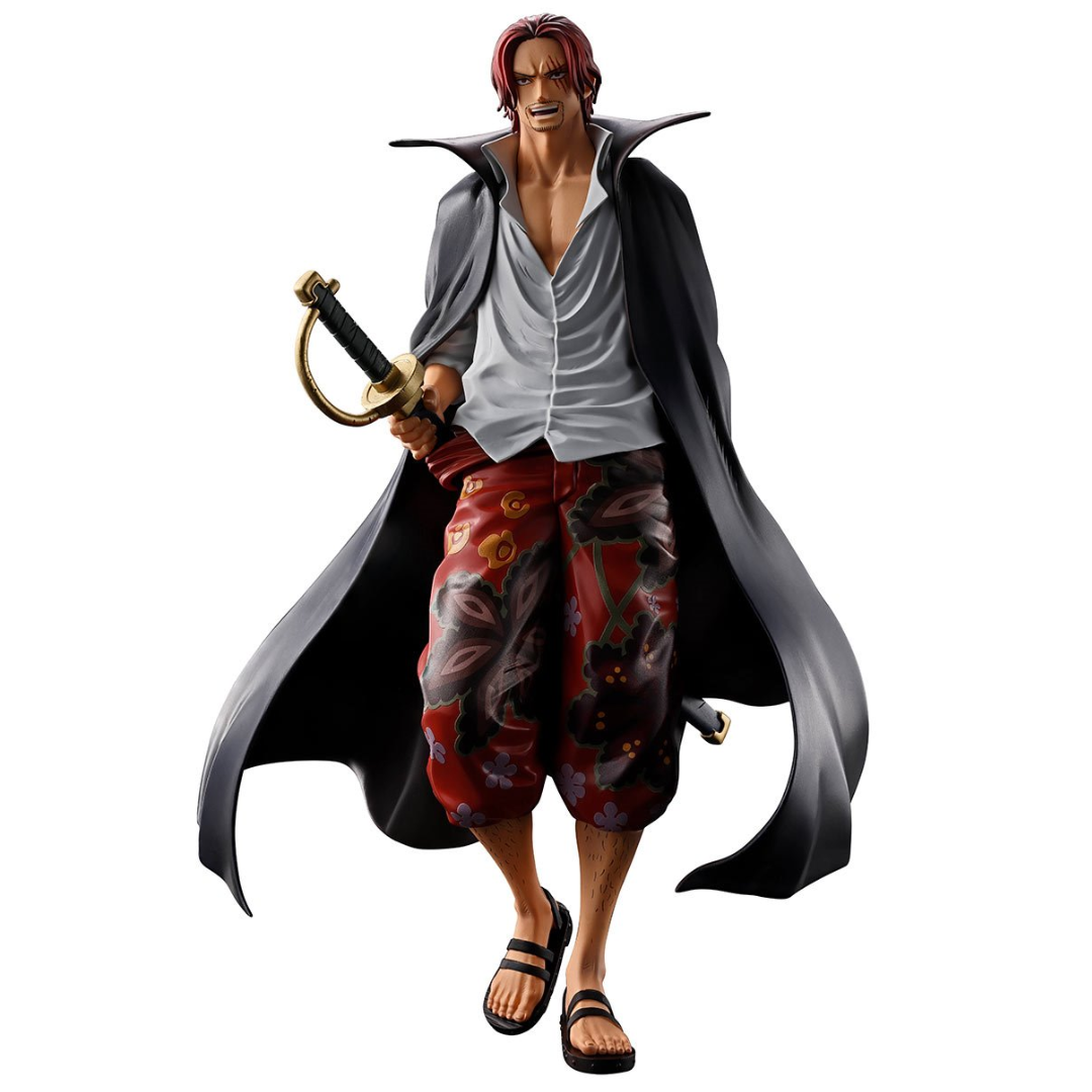One Piece Shanks Red Hair Pirates Masterlise Expiece Ichibansho Statue By Bandai -Bandai - India - www.superherotoystore.com