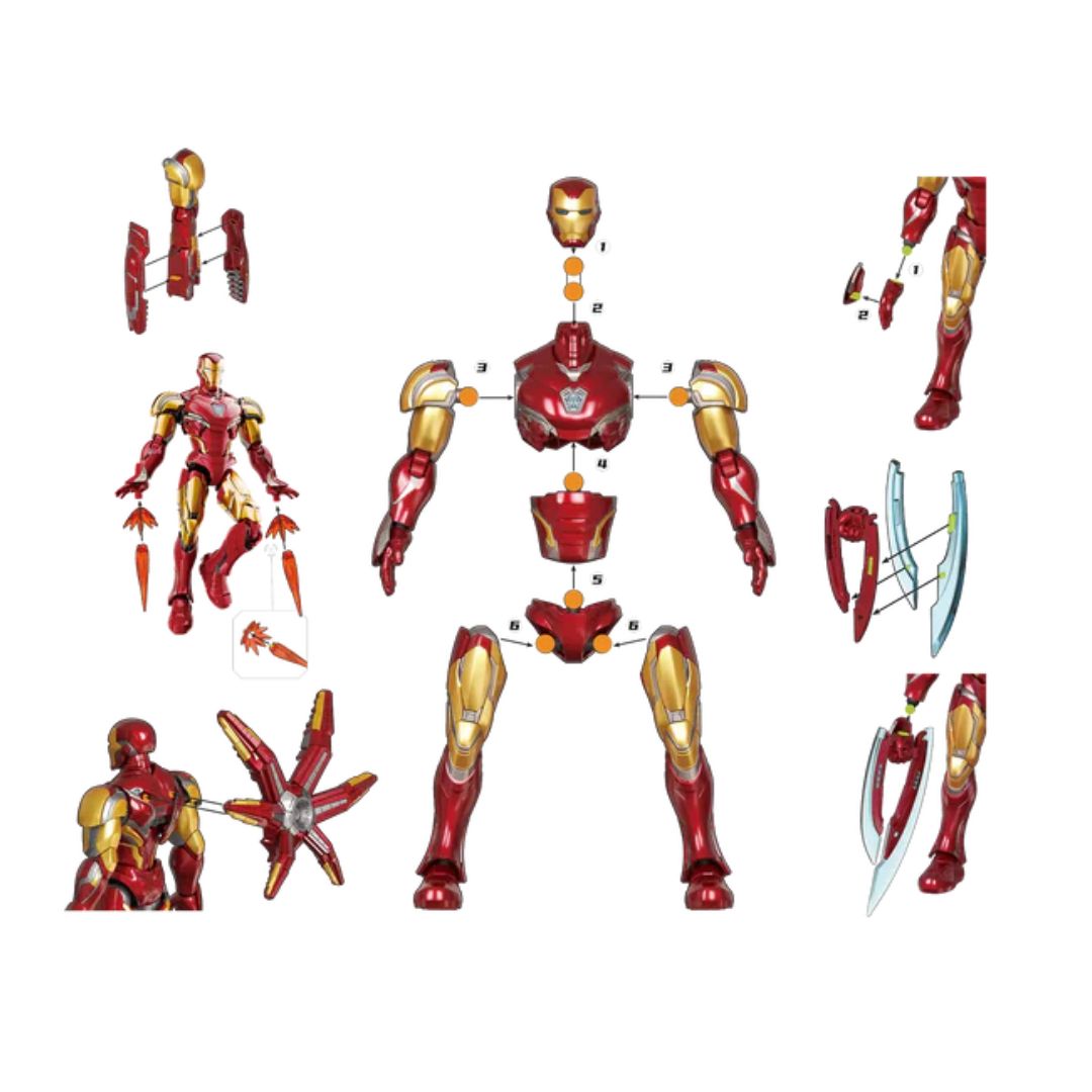 Iron Man Mk85 Se Champion Class Marvel Infinity Saga 73923 Model Kit By Blokees