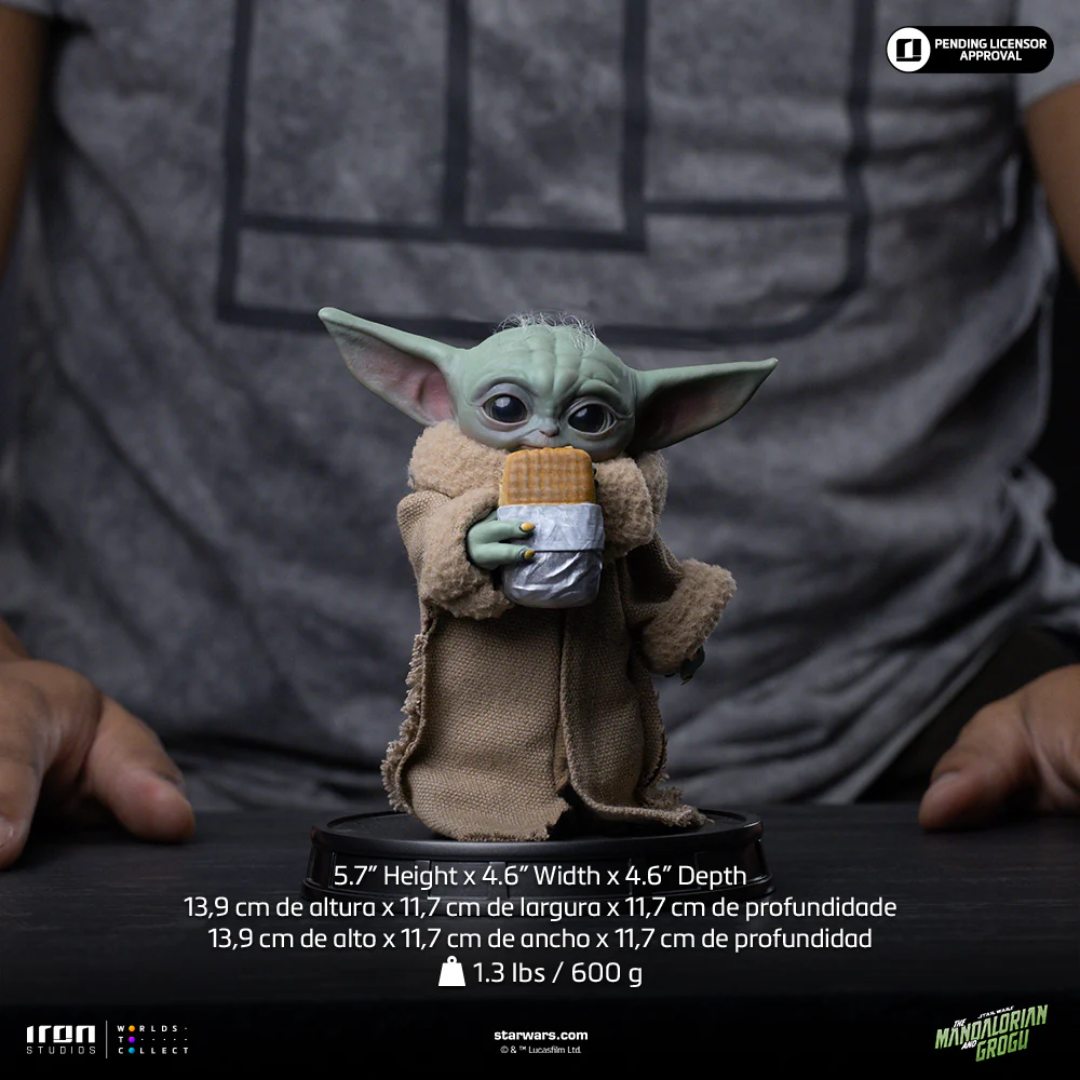 Mandalorian And Grogu Movie Grogu Food Cart Snack Statue By Iron Studios