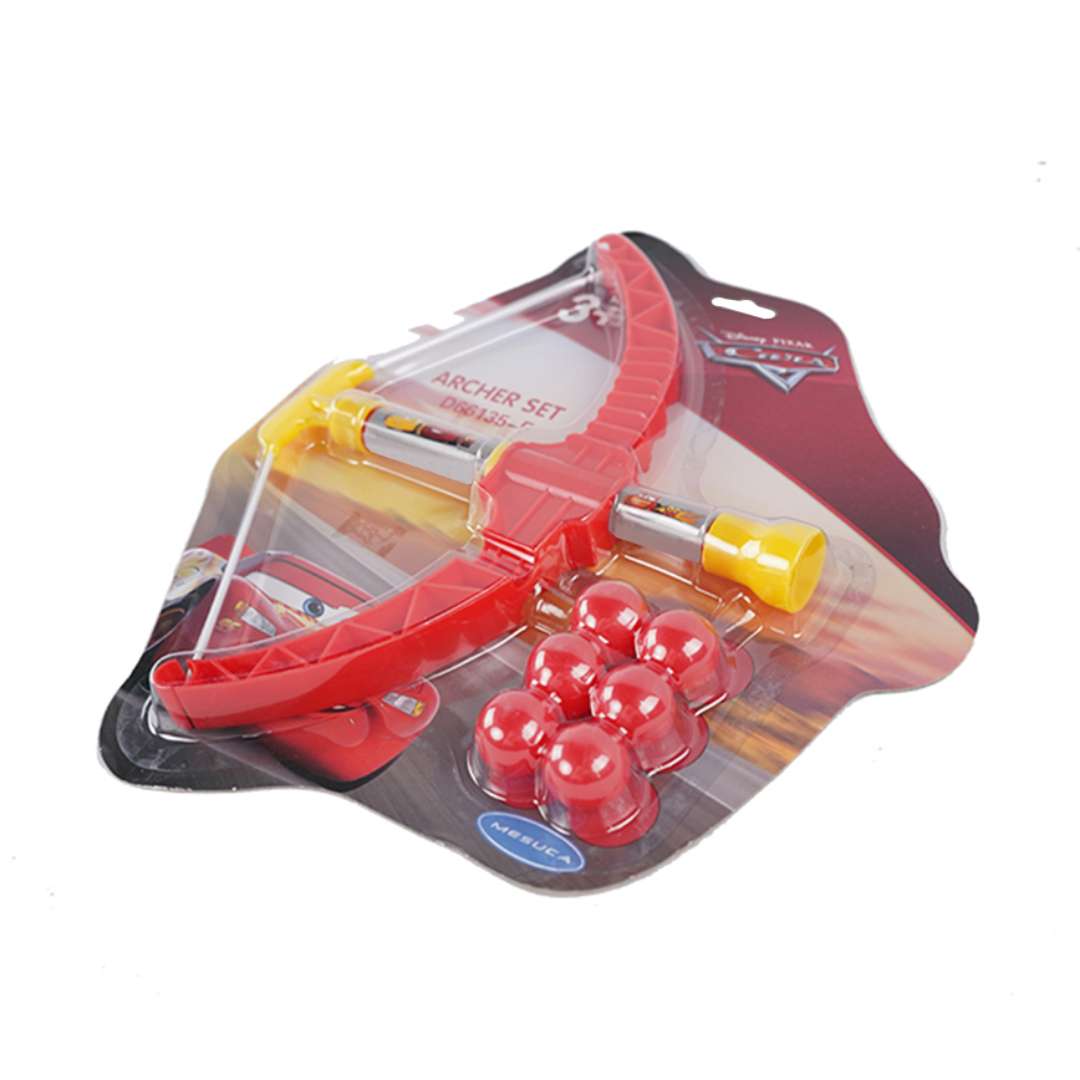DISNEY PIXAR CARS ARCHERY SET BOW AND ARROW WITH BALLS by MESUCA -Mesuca - India - www.superherotoystore.com