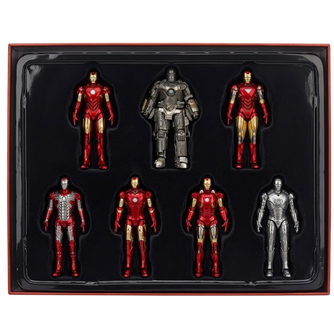 4-Inch Iron Man 7 Pack Action Figure By Zd Toys