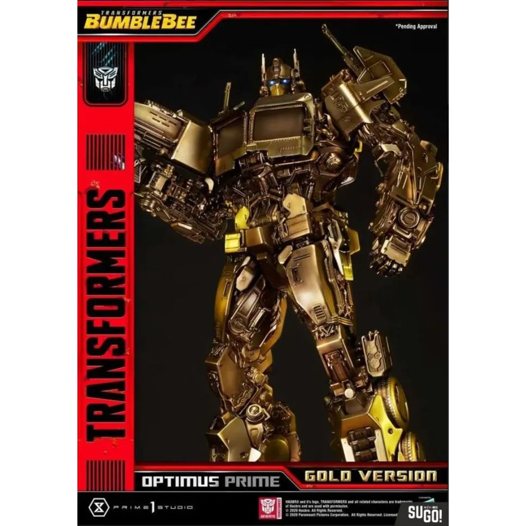 Transformers: Bumblebee (Film) Optimus Prime Cybertron Edition Gold Version Statue By Prime1 Studios -Prime 1 Studio - India - www.superherotoystore.com