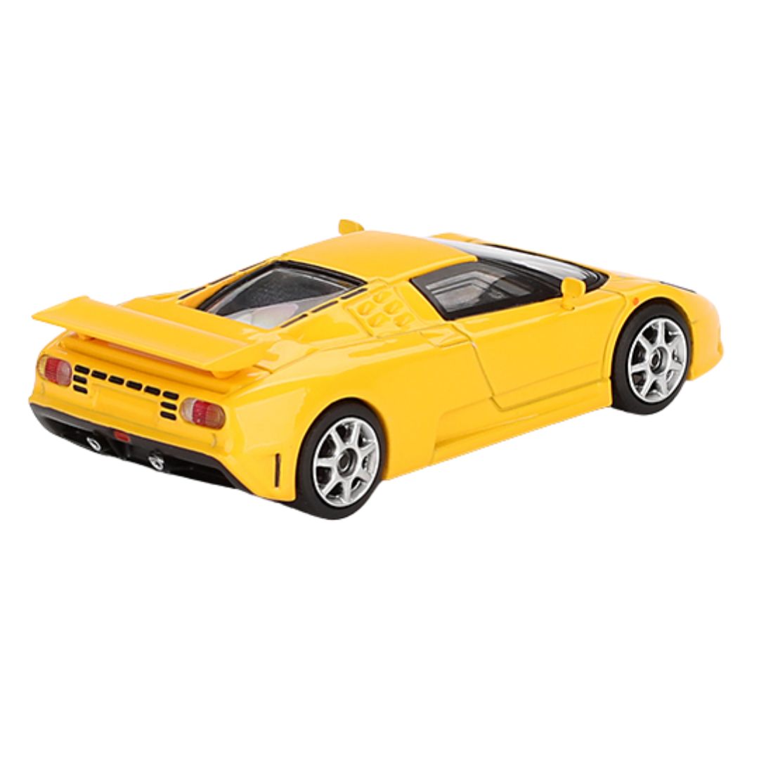 Yellow Super Sport Giallo Bugatti Eb110 1:64 Scale Die-Cast Car By Mini Gt -Mini GT - India - www.superherotoystore.com