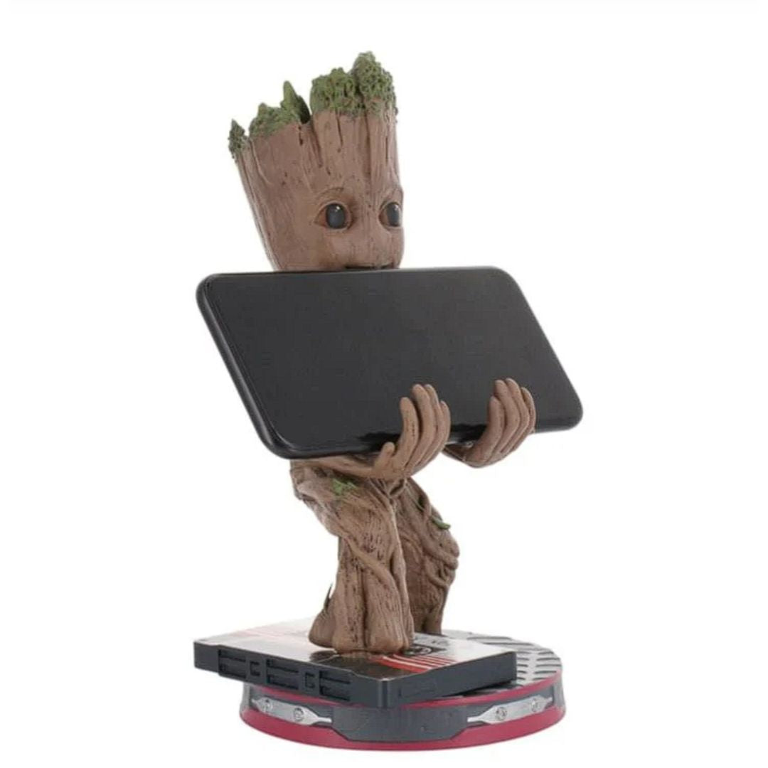 Marvel: Smiley Toddler Groot Cable Guys Controller And Phone Stand By Exg Pro -EXG Pro - India - www.superherotoystore.com