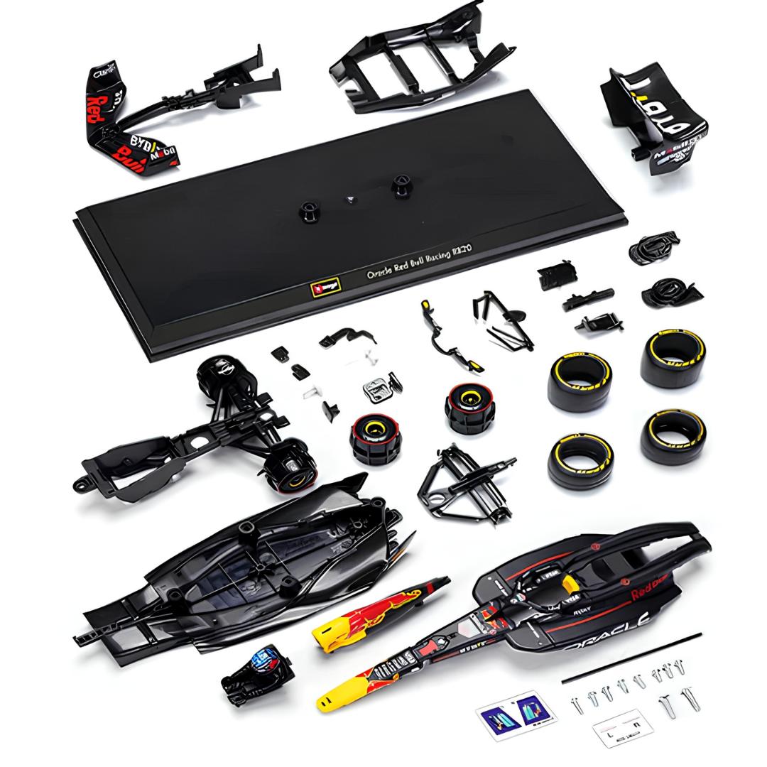 Red Bull Racing F1 Rb20 Model (Model Kit With Pedestal) 1/24 Scale Diecast Car By Bburago -Bburago - India - www.superherotoystore.com