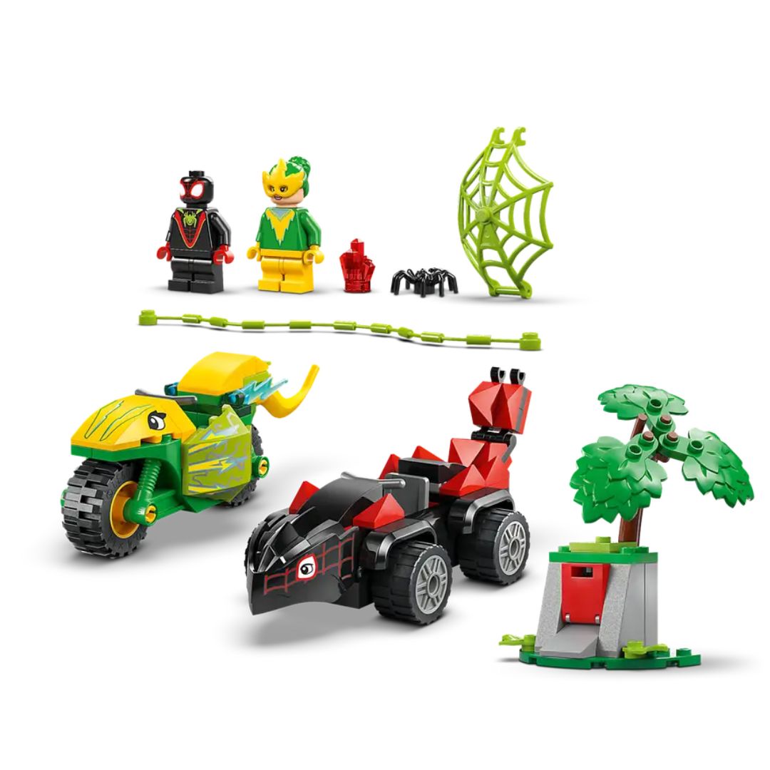 Spiderman Spin And Electro Dinosaur Vehicle Chase By Lego -Lego - India - www.superherotoystore.com