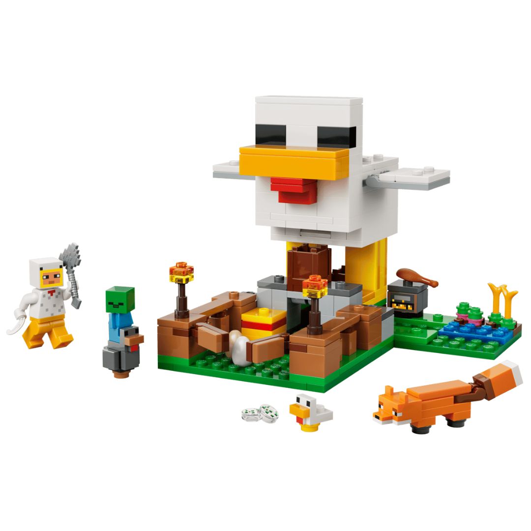 Minecraft Chicken Farm By Lego -Lego - India - www.superherotoystore.com