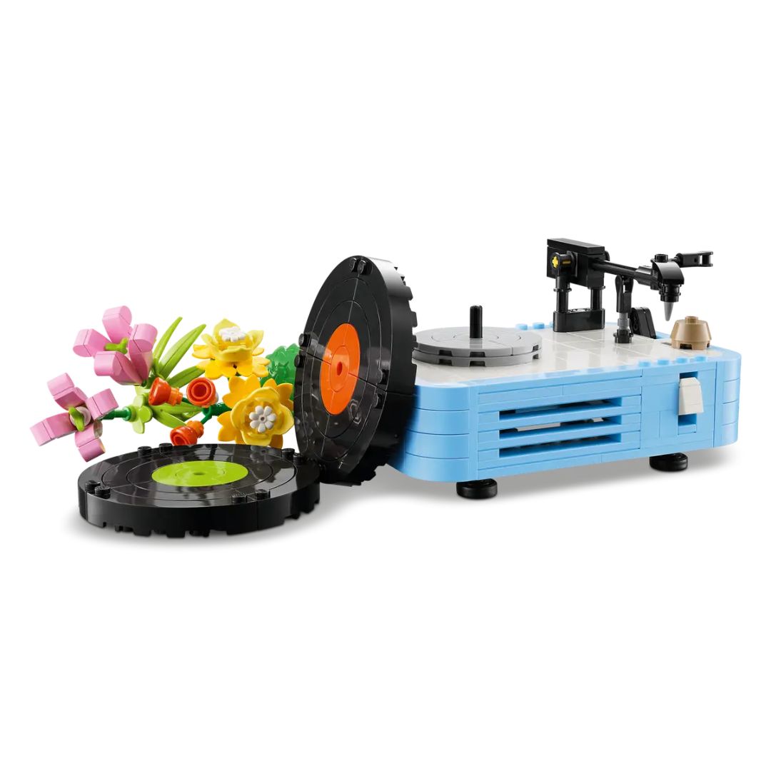 Record Player With Flowers By Lego -Lego - India - www.superherotoystore.com