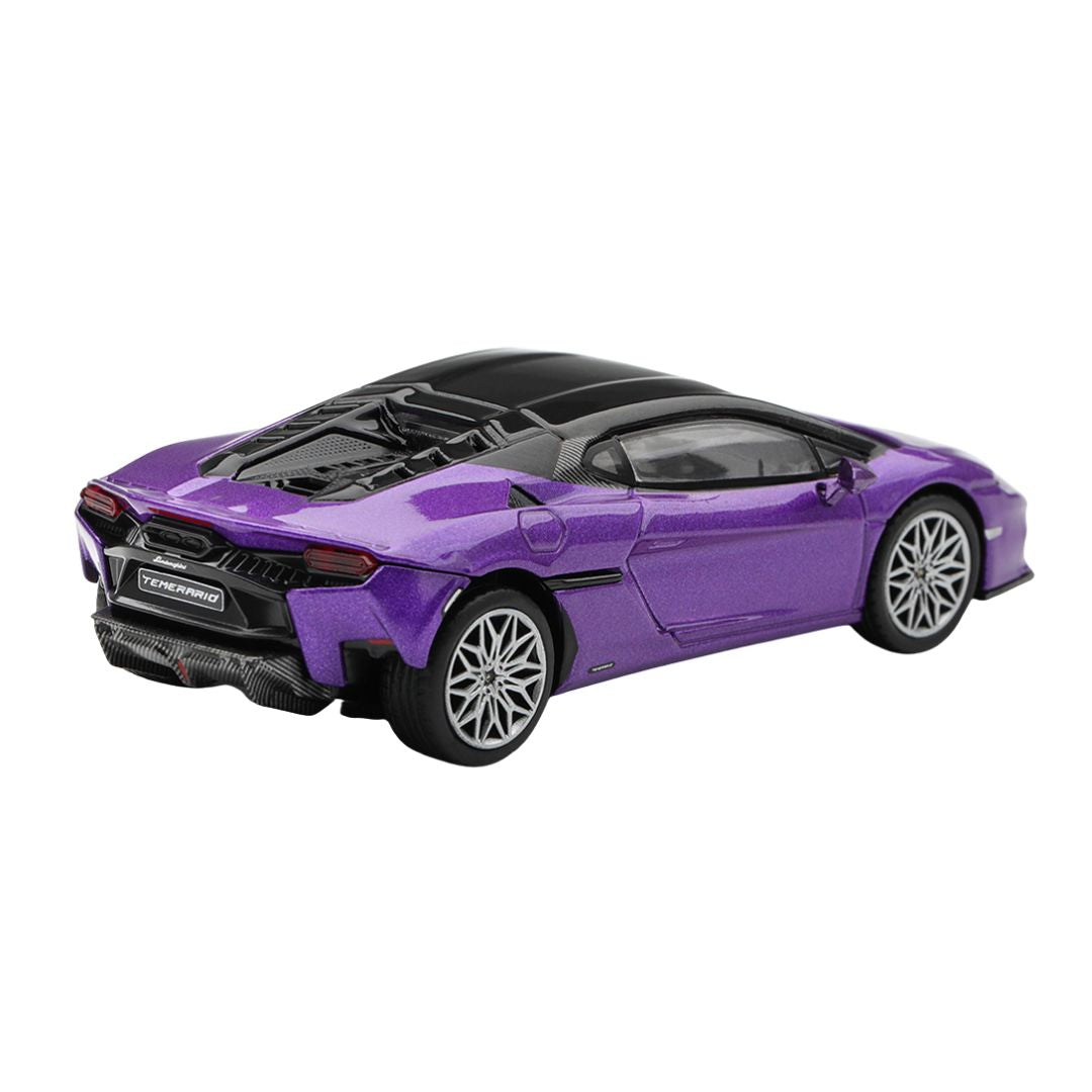 Lamborghini Temerario Viola Pasifae1:64 Diecast Car By Mini Gt