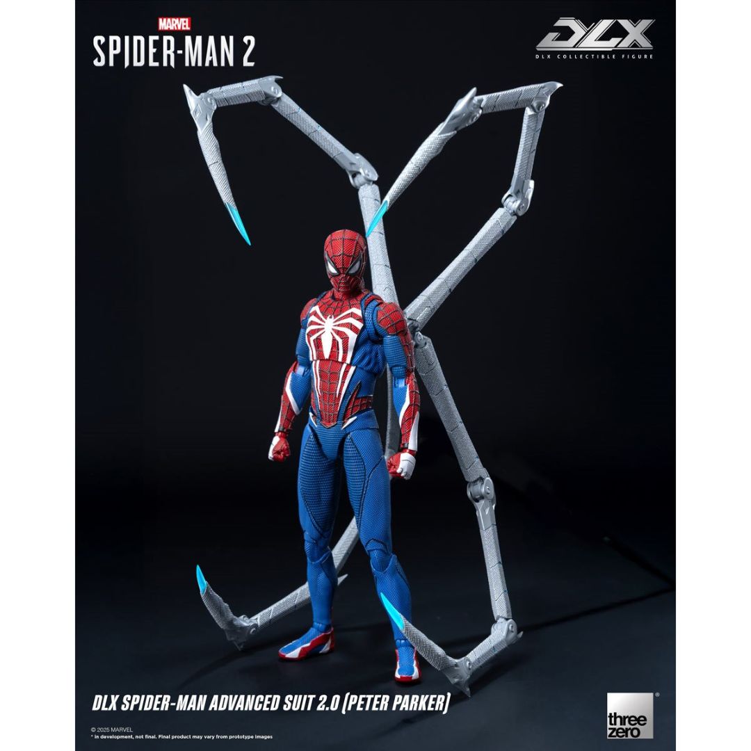 Marvel'S Spider-Man 2: Spider-Man Advanced Suit 2.0 Peter Parker By Threezero -ThreeZero - India - www.superherotoystore.com