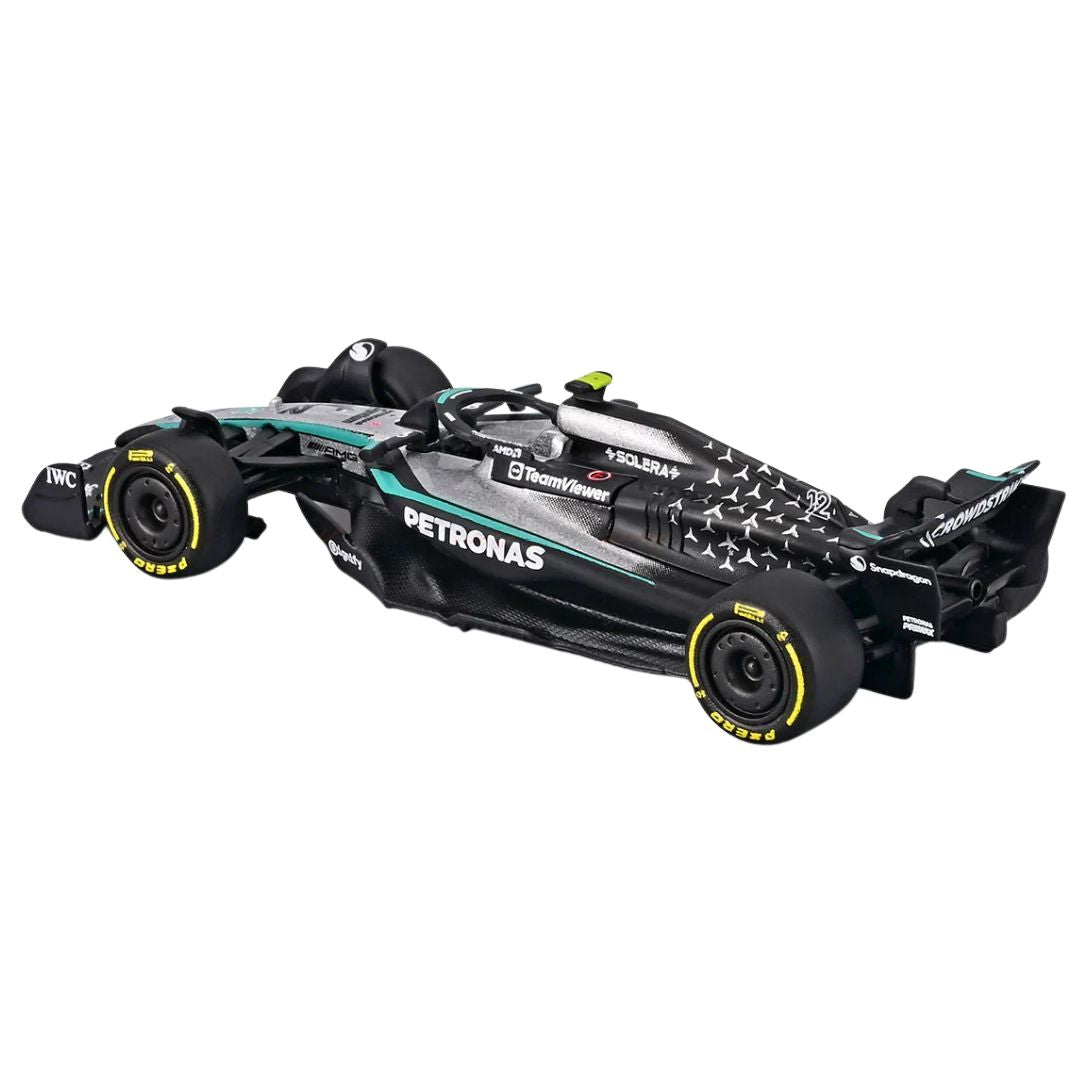 Mercedes-AMG Petronas F1 W16 Team Australia GP (Hard Case) 1:64 Scale Die-Cast Car By Bburago