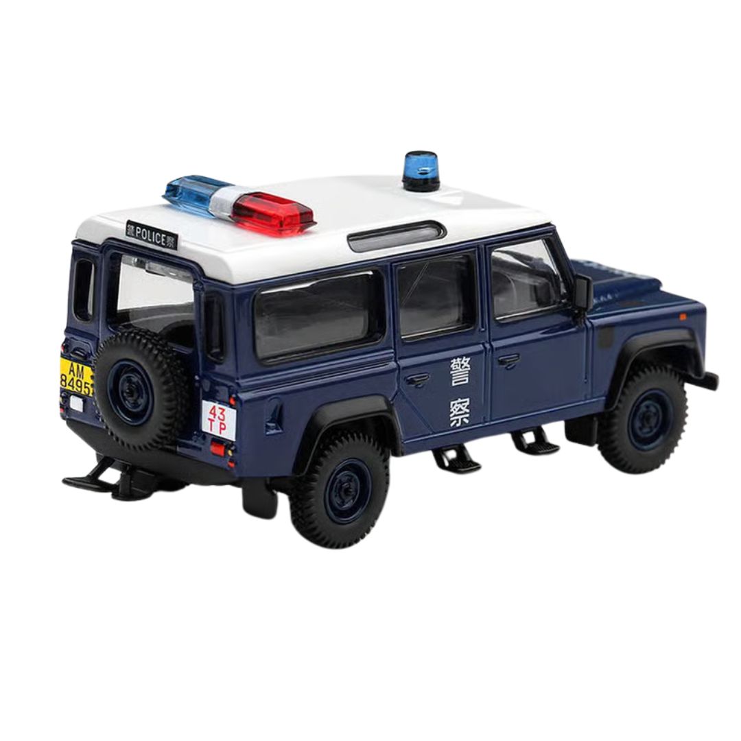 Land Rover Defender 110 Royal Hk Police Tai Po District Hk Exclusive Blister Packaging By Mini Gt