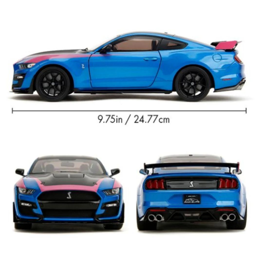 Blue Pink Slips - 2020 Ford Mustang Shelby GT500 1:18 Scale Die-Cast Car By Jada Toys -Jada Toys - India - www.superherotoystore.com