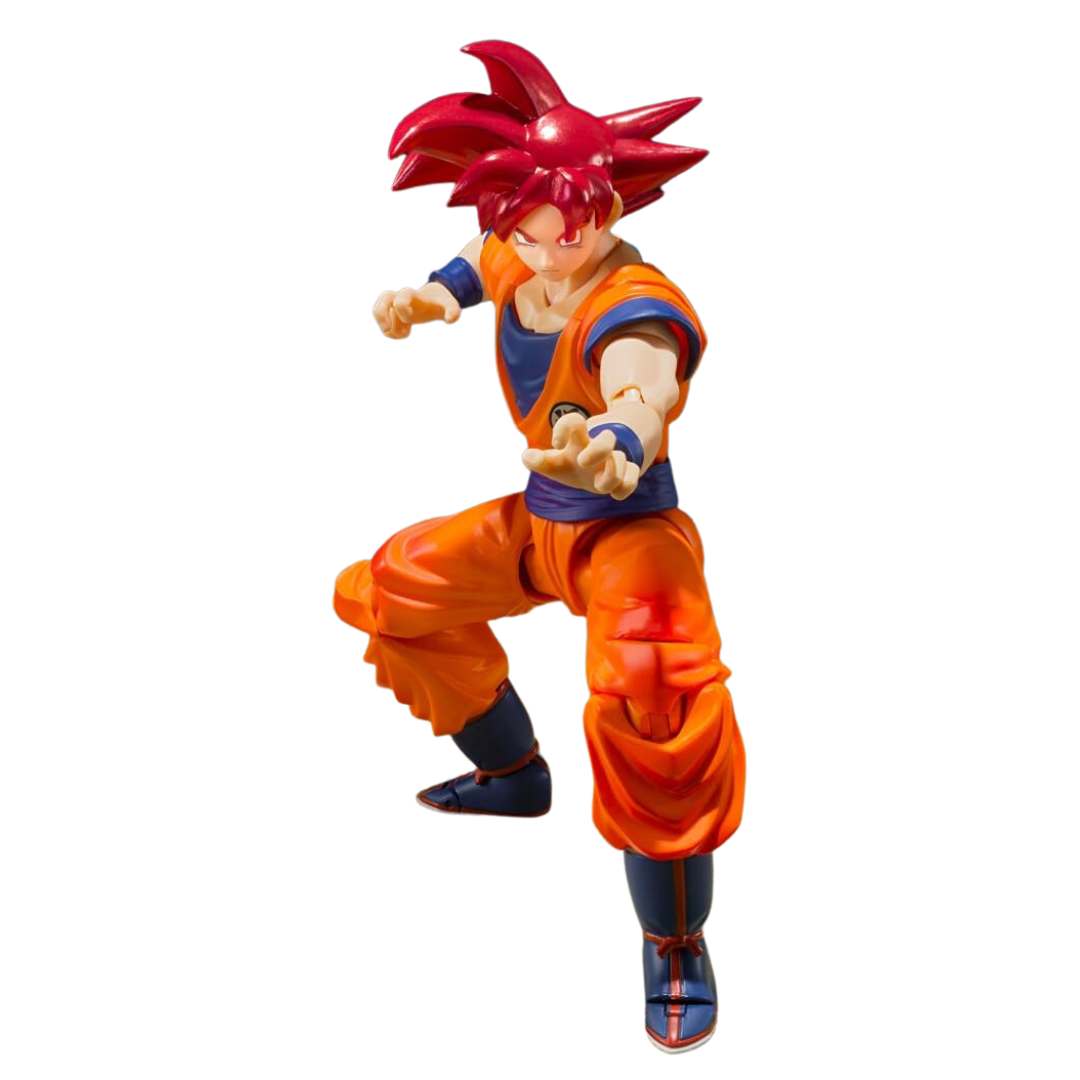 Dragon Ball Z Super Saiyan God Son Goku -Saiyan God Instilled With The Light Of Righteous Hearts S.H.Figuarts By Tamashii Nations -Tamashii Nations - India - www.superherotoystore.com