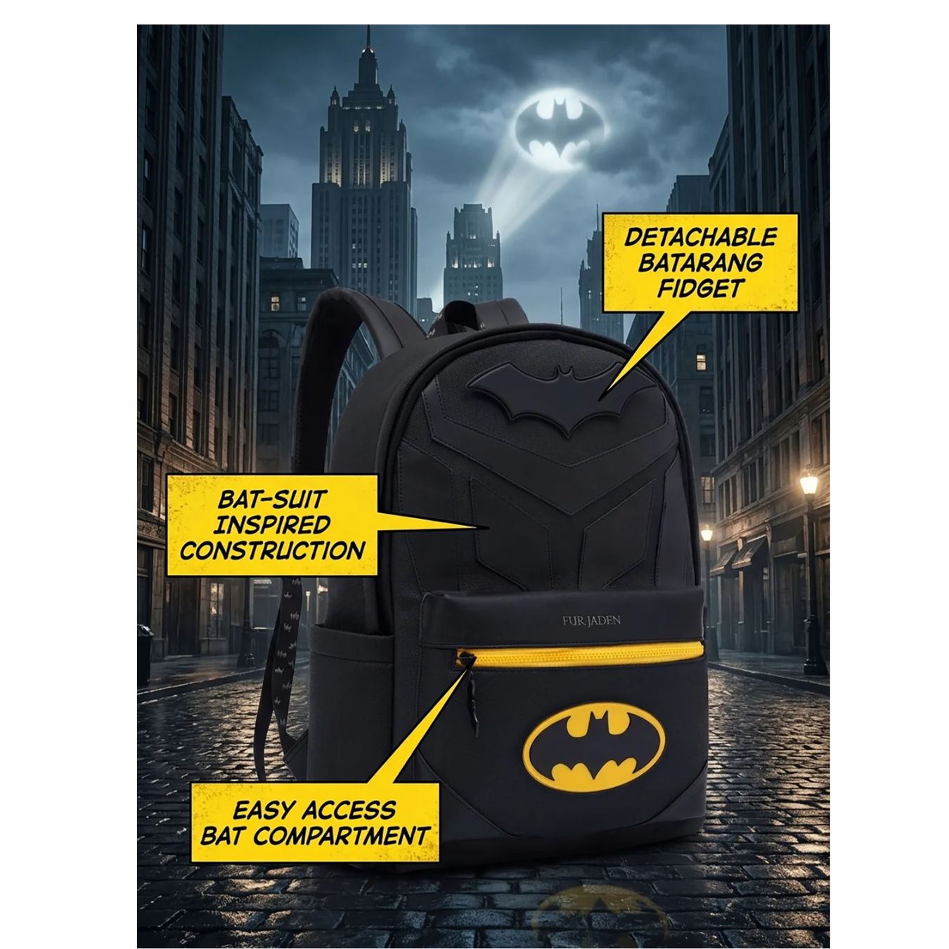 The Classic Batman Batpack By Fur Jaden -Fur Jaden - India - www.superherotoystore.com