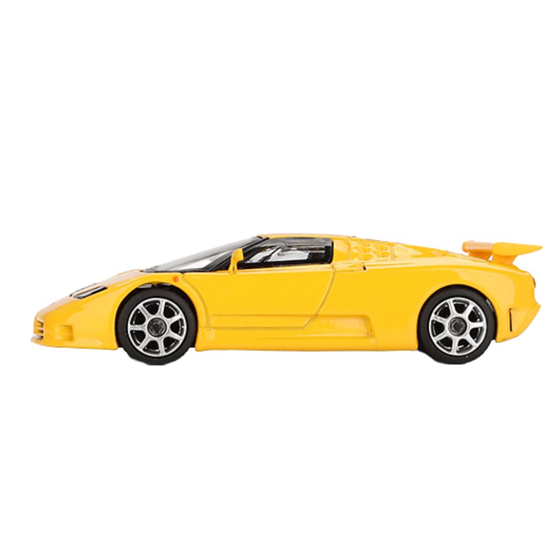 Yellow Super Sport Giallo Bugatti Eb110 1:64 Scale Die-Cast Car By Mini Gt -Mini GT - India - www.superherotoystore.com
