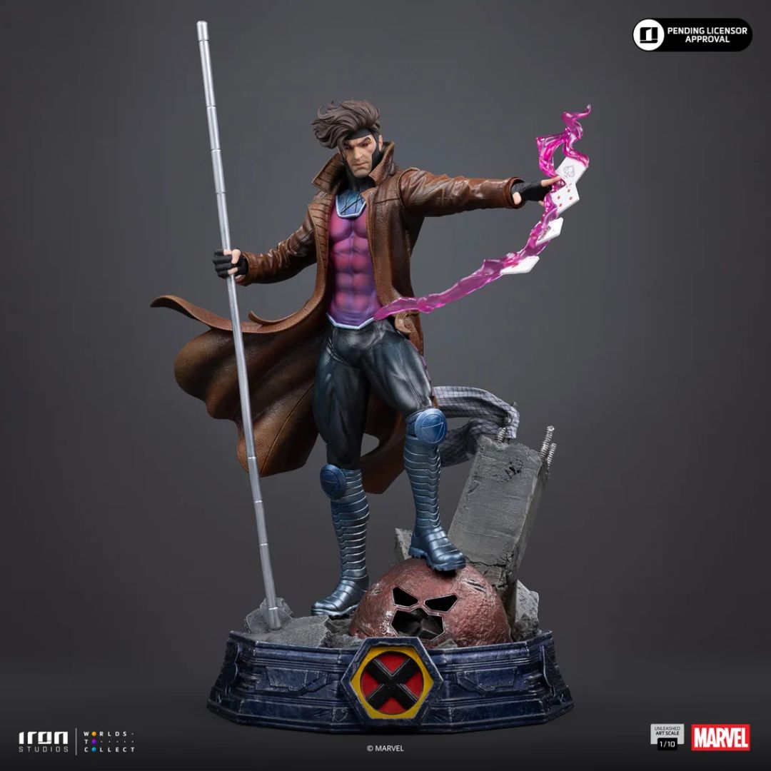 Gambit Unleashed - X-Men - Art Scale 1/10 Statue By Iron Studios