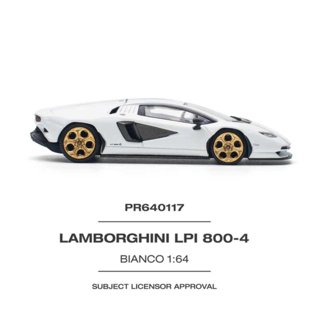 Lamborghini LPI800-4 Bianco Siderale 1:64 Diecast Car By Pop Race -Pop Race - India - www.superherotoystore.com