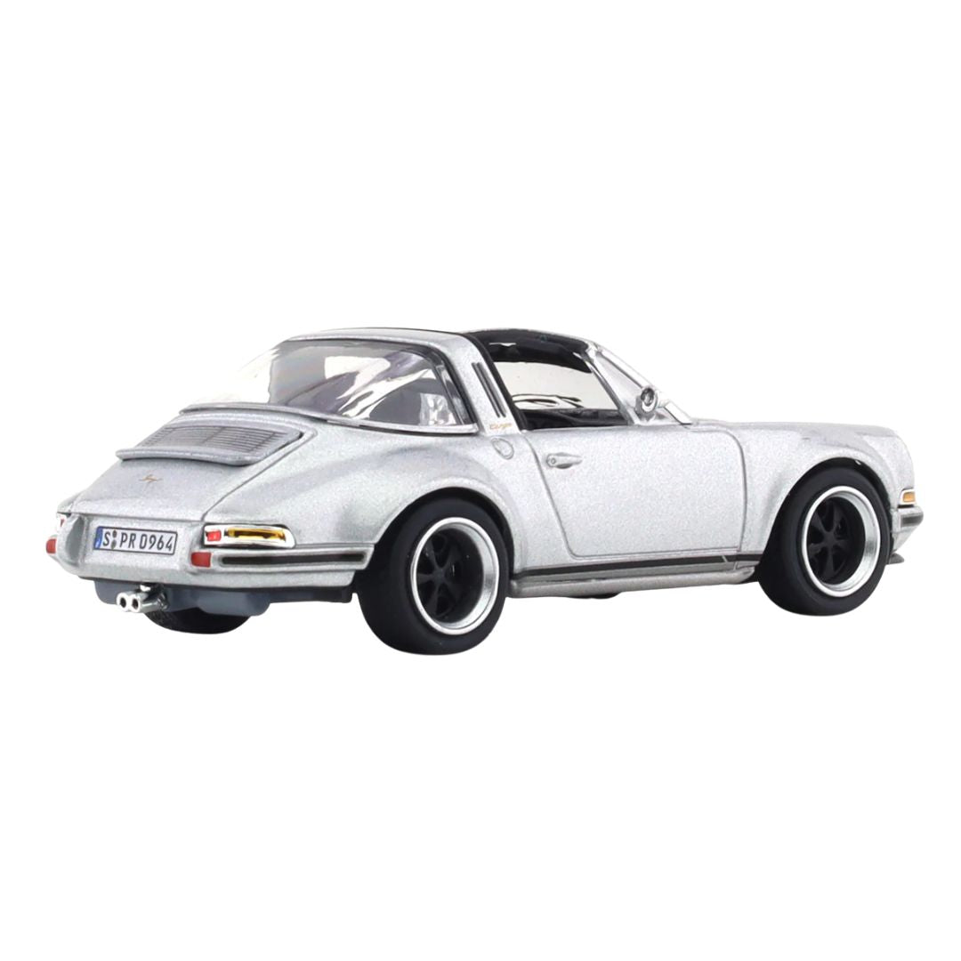 Silver Singer 964 Targa 1:64 Scale Die-Cast Car By Pop Race