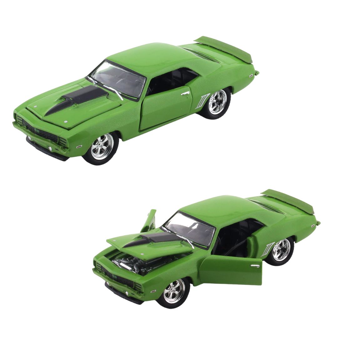 Green 1969 Chevrolet Camaro SS/RS 396 1:64 Scale Die-Cast Car by M2 Machines -M2 Machines - India - www.superherotoystore.com