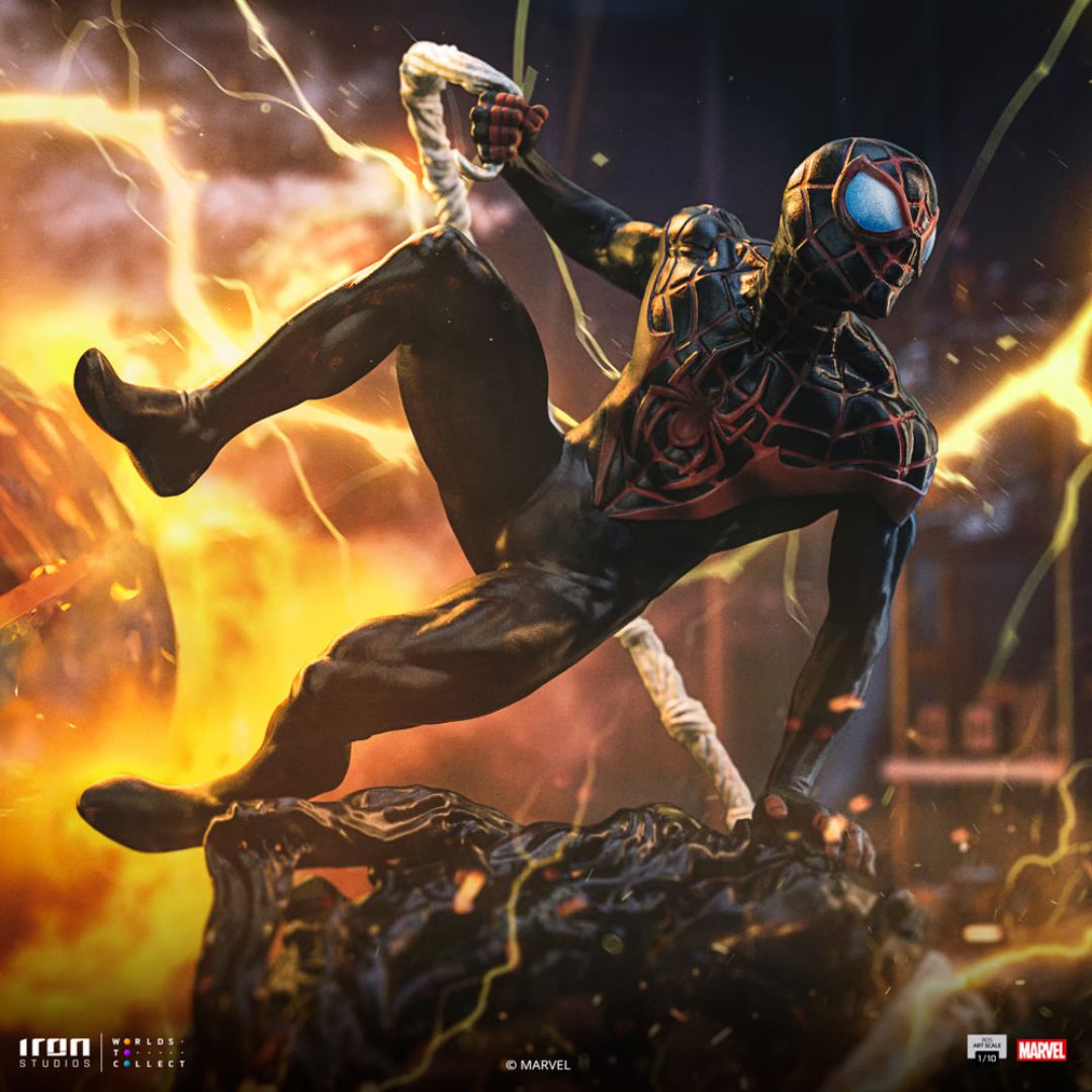 Miles Morales Bds Art Statue By Iron Studios -Iron Studios - India - www.superherotoystore.com