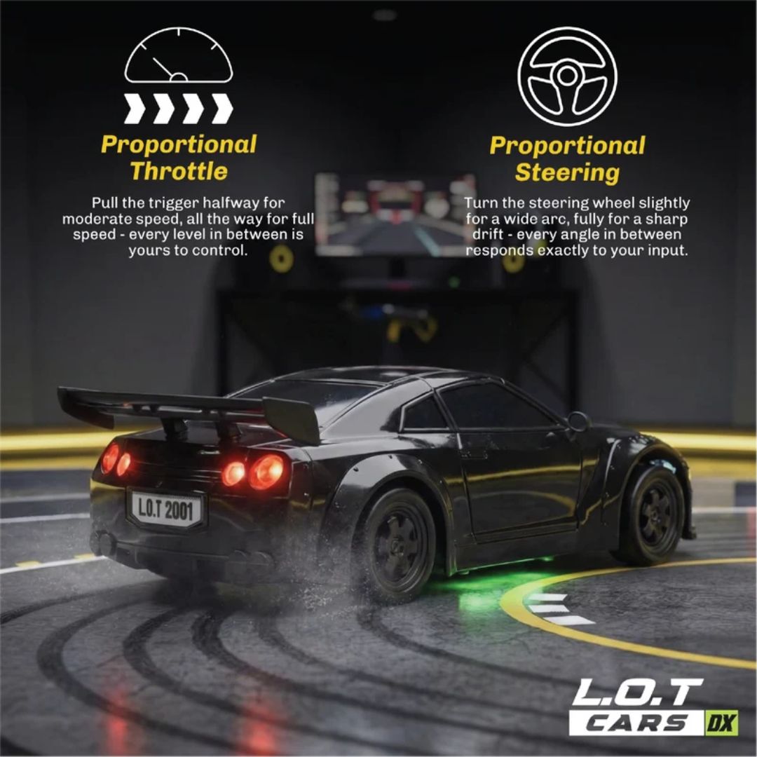 Flare – Remote Control Drifter 1:24 Scale Black Car By Legend Of Toys