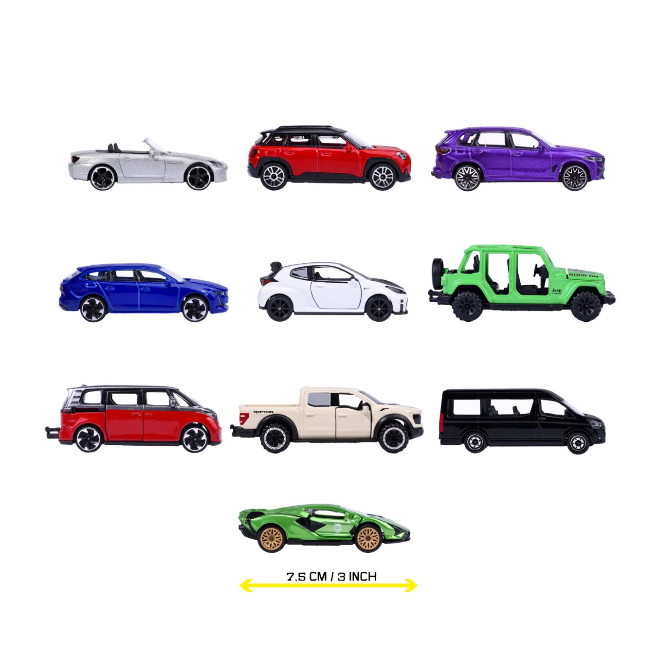Showroom Premium 10 Pack 1:64 Scale Die-Cast car By Majorette -Majorette - India - www.superherotoystore.com