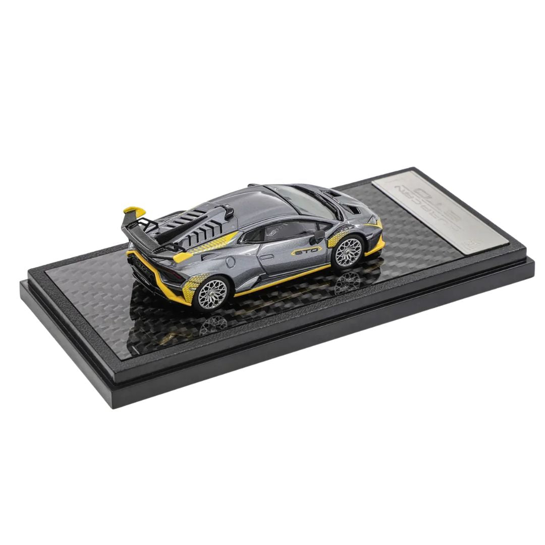 Lamborghini Huracan Sto ( Silver Grey) 1:64 Scale Die-Cast Car By Lcd Models By Lcd Models