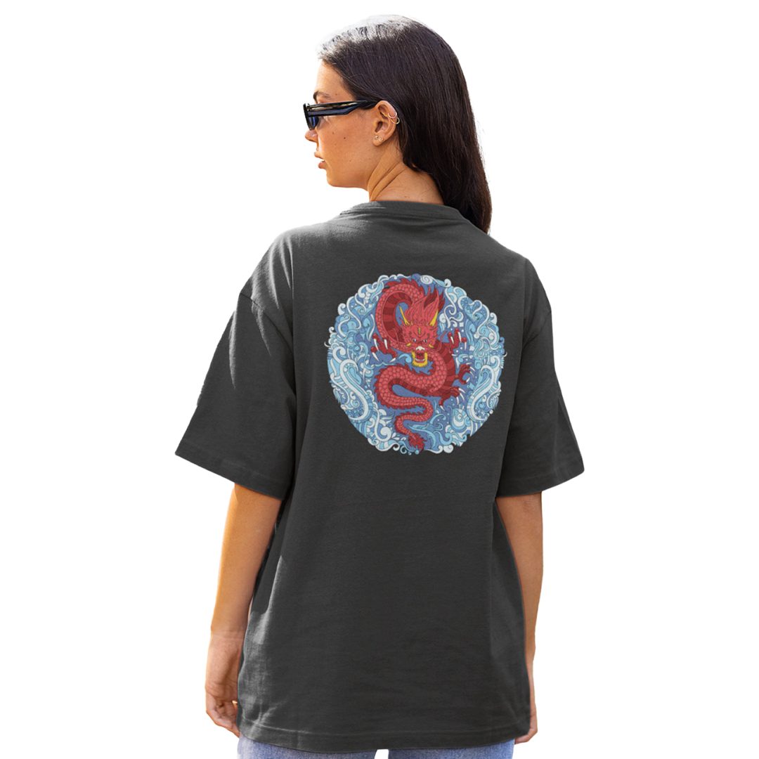 Warrior Women's Mandala Design Oversized T-Shirt -The Bay Store X The Doodleist - India - www.superherotoystore.com