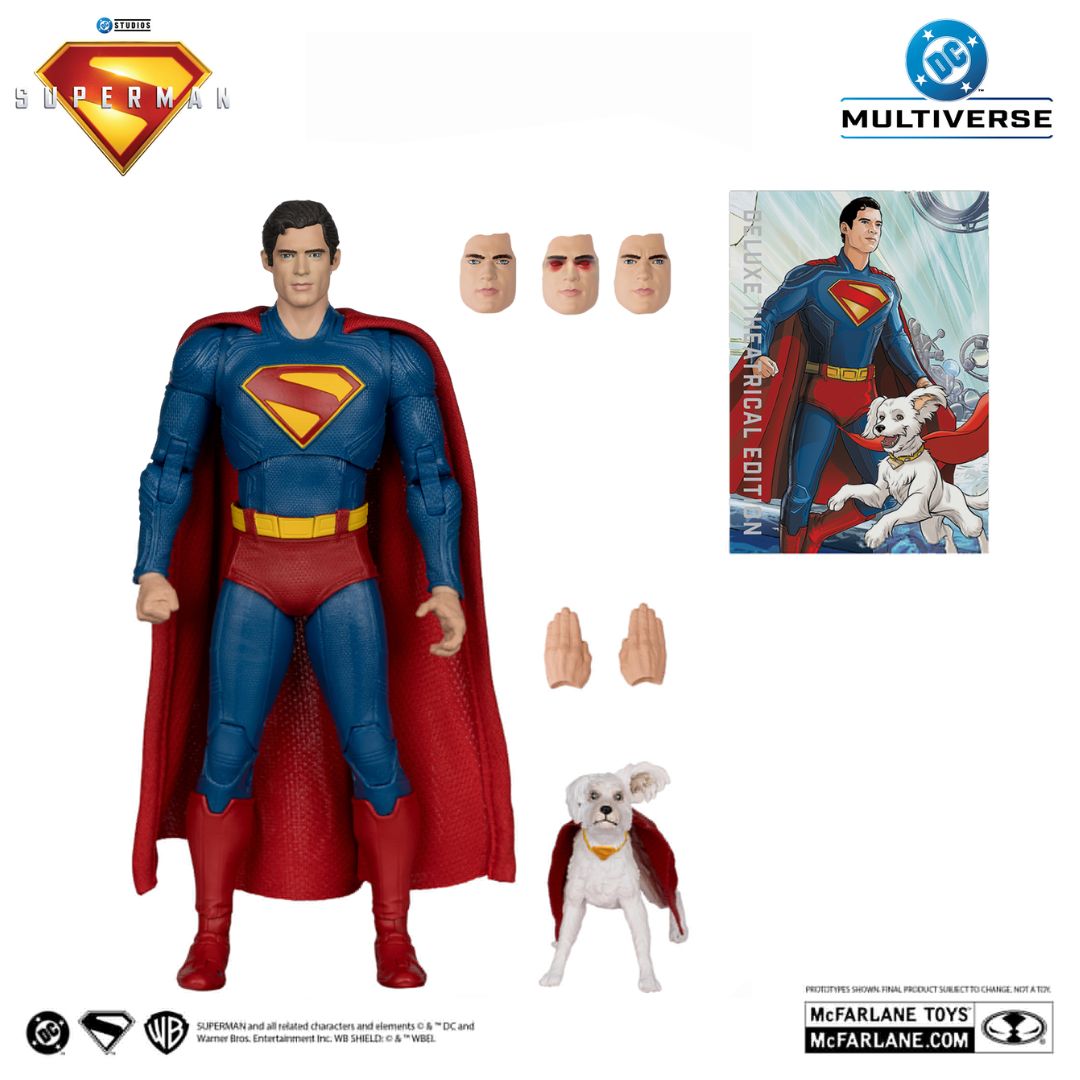 Superman With Krypto The Super Dog (Superman Movie) Deluxe Action Figure By Mcfarlane Toys -McFarlane Toys - India - www.superherotoystore.com