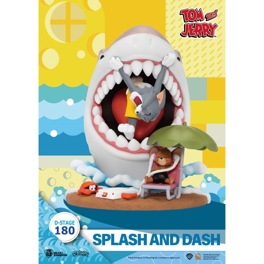 Tom And Jerry Splash And Dash Ds-180 D-Stage Statue By Beast Kingdom -Beast Kingdom - India - www.superherotoystore.com