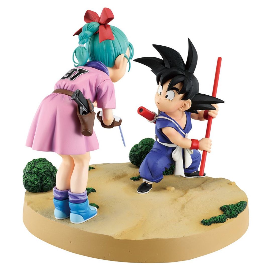Dragon Ball Son Goku And Bulma Fantastic Adventure 3 Ichibansho Statue By Bandai