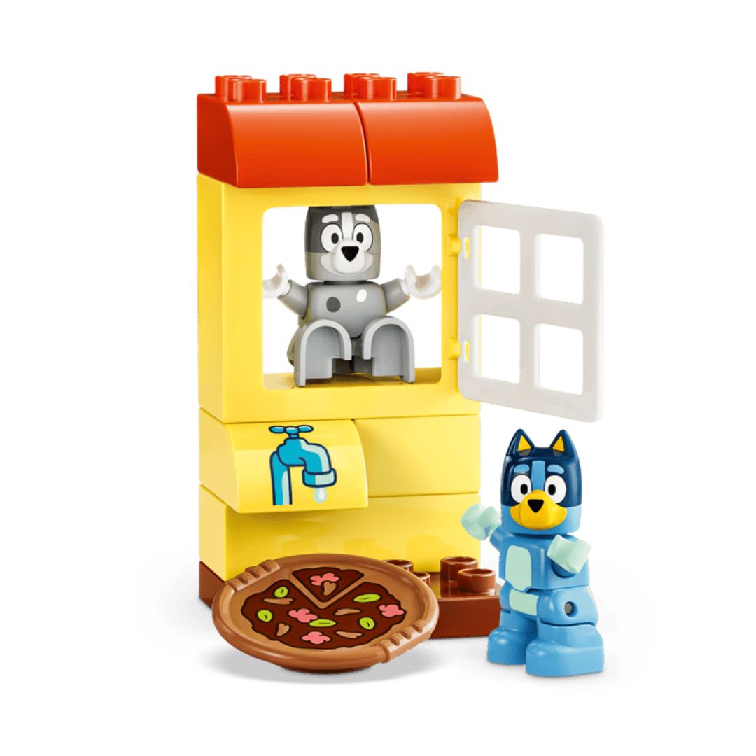 Duplo Pizza Girls With Muffin And Bluey By Lego