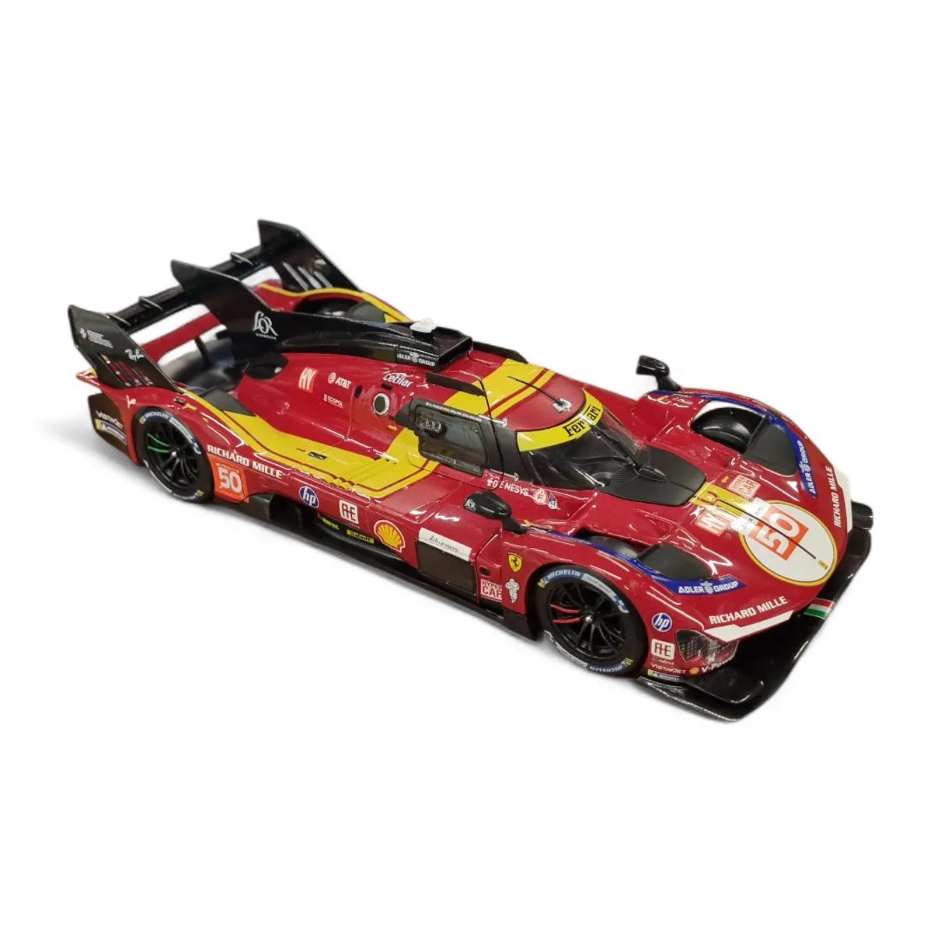 Ferrari 499P 2025 No 50 24h LeMans Winner 1:24 Scale Diecast Car By Bburago -Bburago - India - www.superherotoystore.com