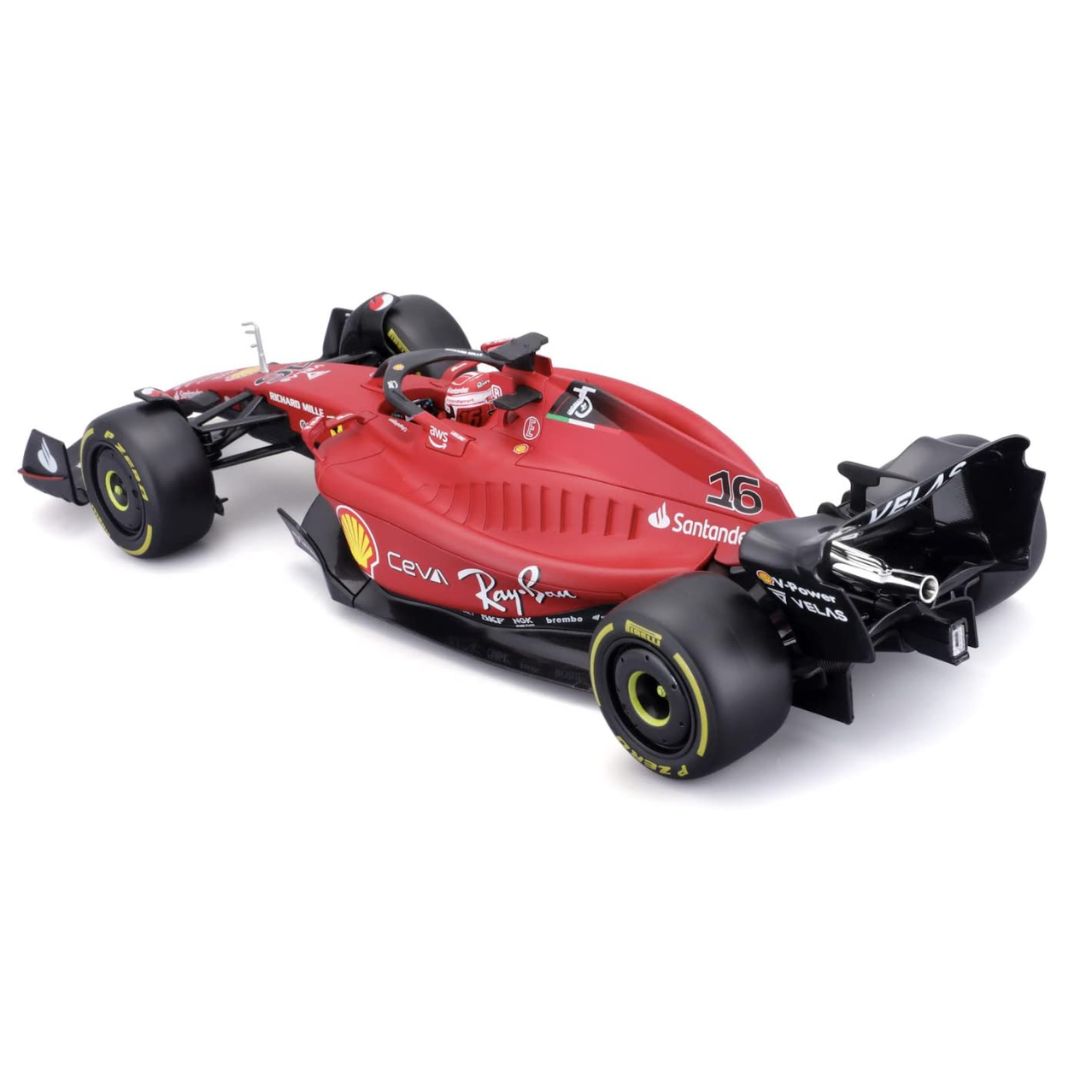 F1 Ferrari -75 #16 Charles Leclerc 1:18 Scale Die-Cast Car 2022 Bburago -Bburago - India - www.superherotoystore.com