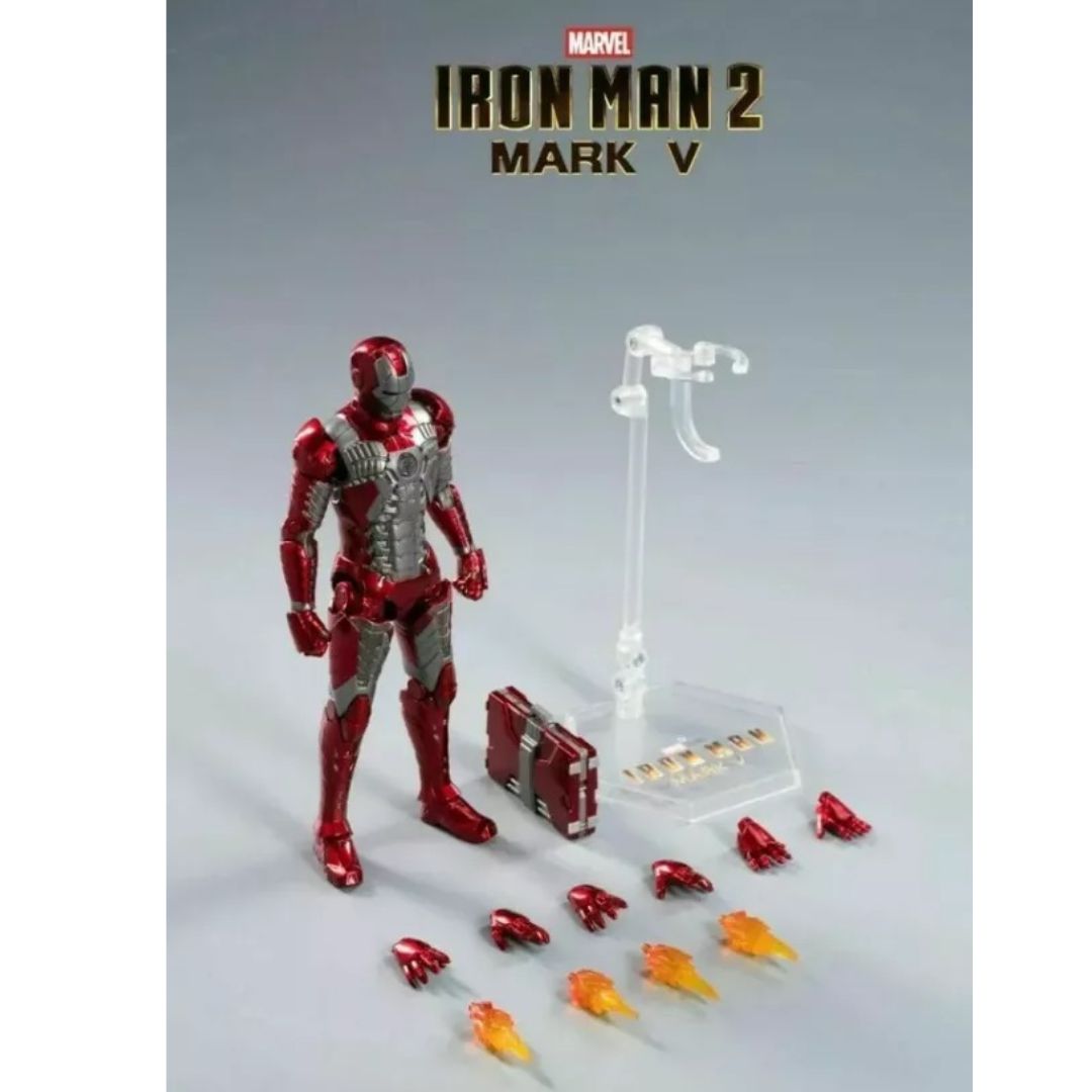 Iron Man Mk5 With Lighting Function Action Figure By Zd Toys -ZD Toys - India - www.superherotoystore.com