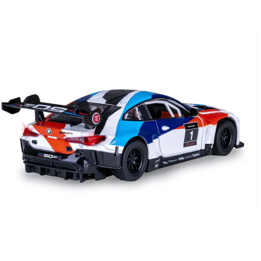 White BMW M4 GT3 1:32 Scale Die-Cast car By MSZ -MSZ - India - www.superherotoystore.com