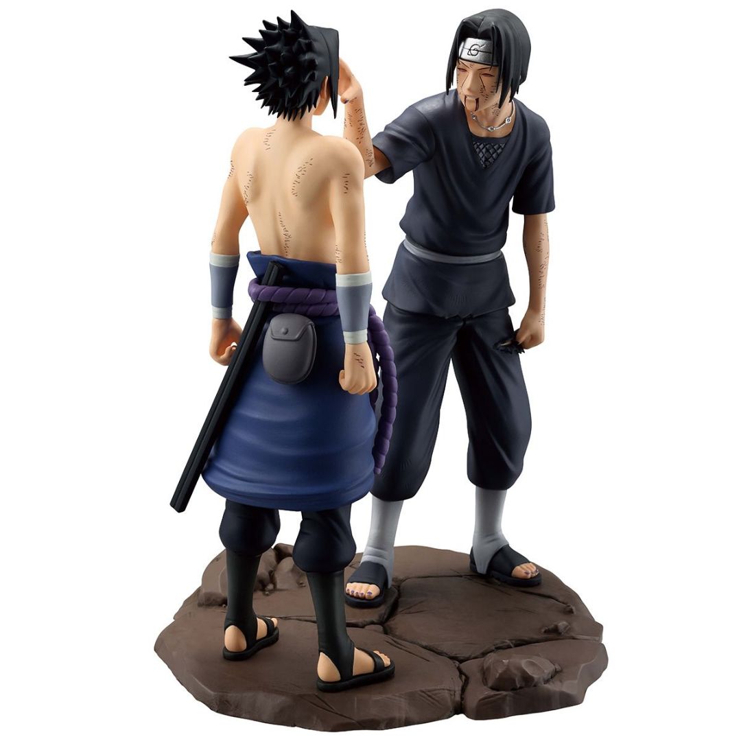 Naruto Shippuden Sasuke And Itachi Uchiha Red Eyes Reflecting The Heart Masterlise Ichibansho Statue -Ichibansho - India - www.superherotoystore.com