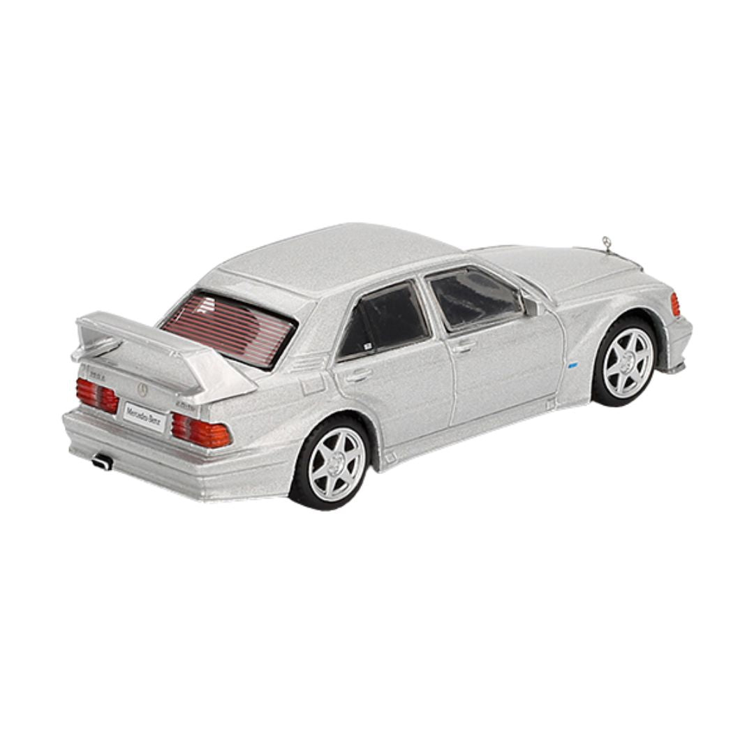 Astral Silver Mercedes-Benz 190E 2.5-16 Evolution II 1:64 Scale Die-Cast car by Mini GT -Mini GT - India - www.superherotoystore.com