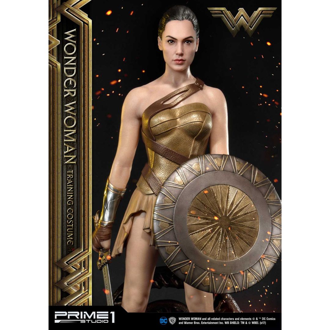 Wonder Woman (Film) Wonder Woman Training Costume Gold Version Statue By Prime1 Studios