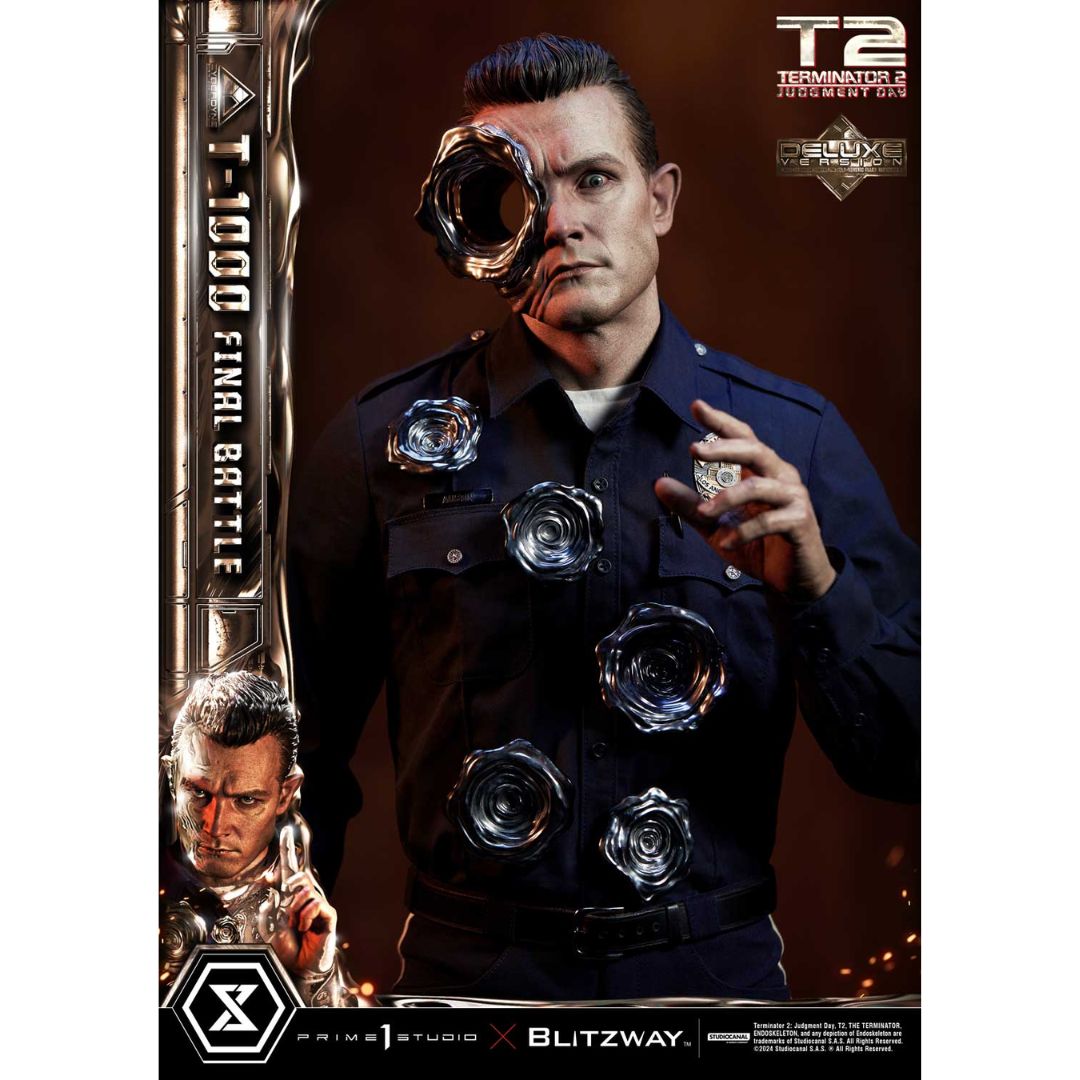Terminator 2: Judgment Day T-1000 Final Battle DX Bonus Version Statue by Prime1 Studios -Prime 1 Studio - India - www.superherotoystore.com