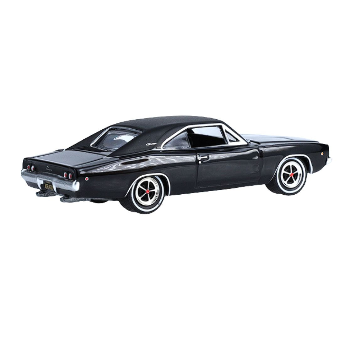 1968 Dodge Charger R/T - Black (Hobby Exclusive) - Evergreen 1:64 Scale Die-Cast Car By Green Light