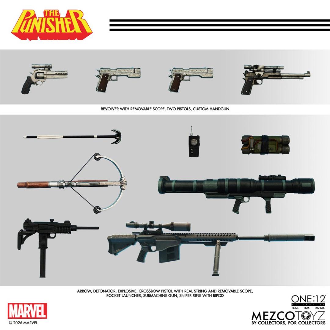 The Punisher Action Figure By Mezco Toys -Mezco Toys - India - www.superherotoystore.com