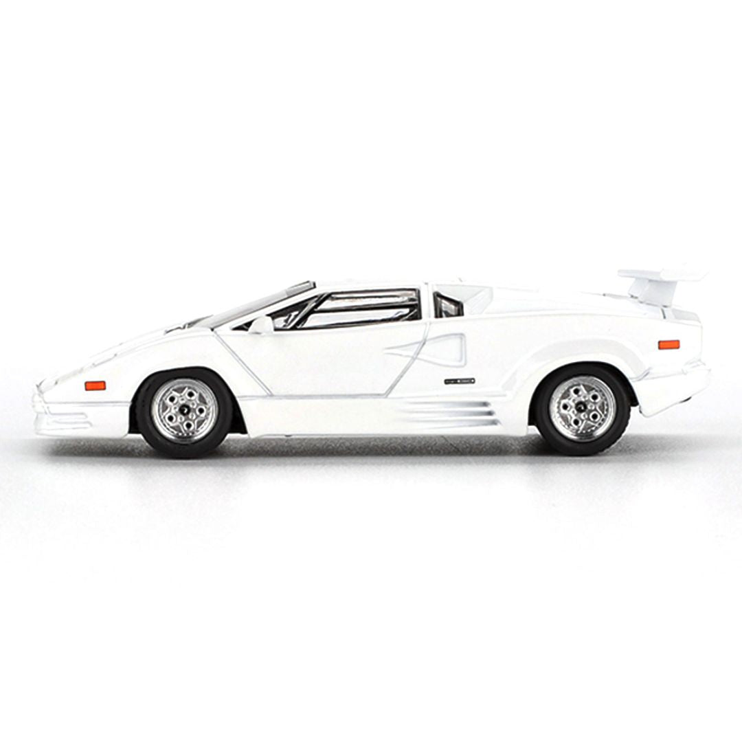 Lamborghini Countach 25th Anniversary White 1:64 Scale Die-Cast Car by Mini GT