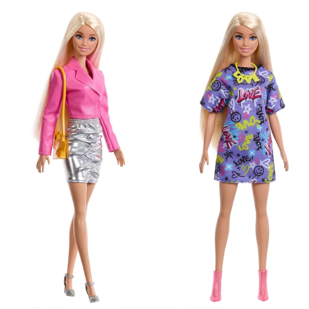 Barbie Fashionista Doll with 3 Nighttime Fashions By Mattel
