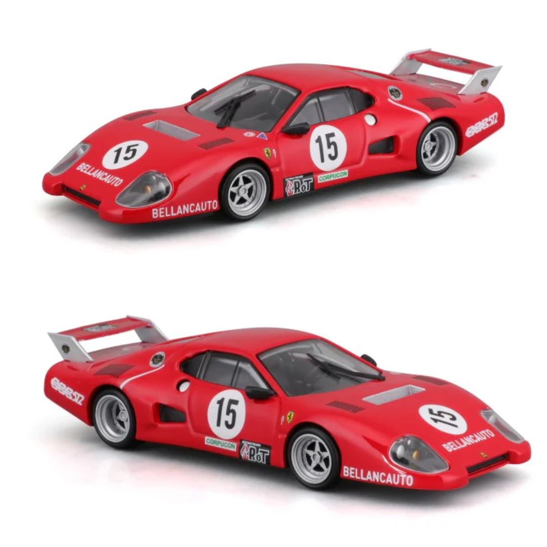Ferrari 512 BB Series II 1:43 Scale Die-Cast Car By Bburago -Bburago - India - www.superherotoystore.com