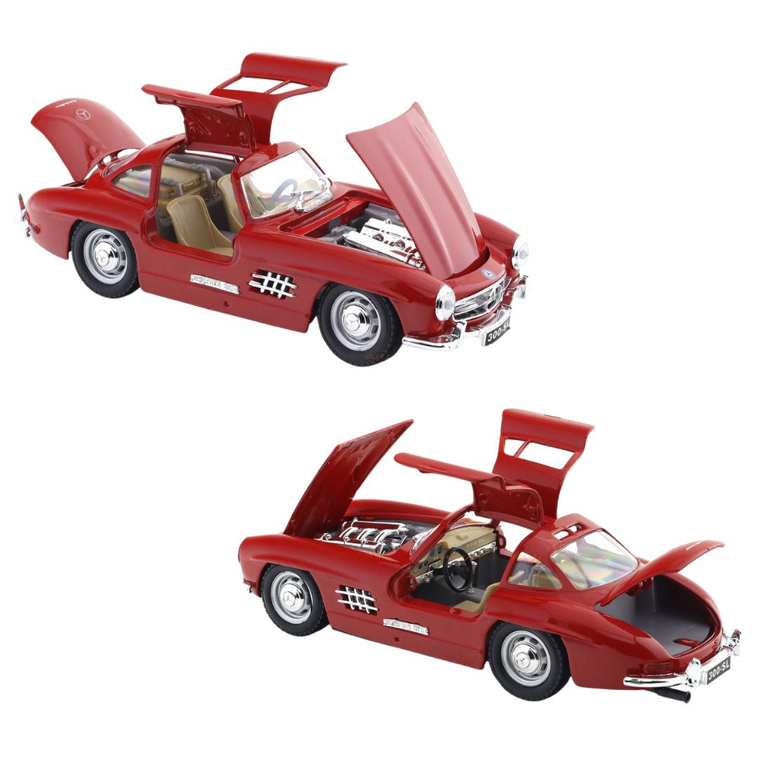 1954 Red Mercedes-Benz 300 SL 1/24 Scale Die-Cast Car by Bburago